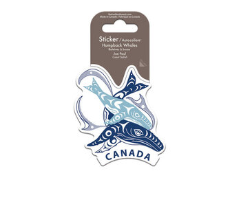 Sticker - Humpback Whales (Canada) by Joel Paul