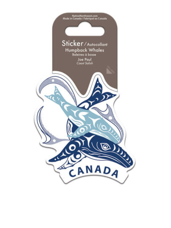 Sticker - Humpback Whales (Canada) by Joel Paul