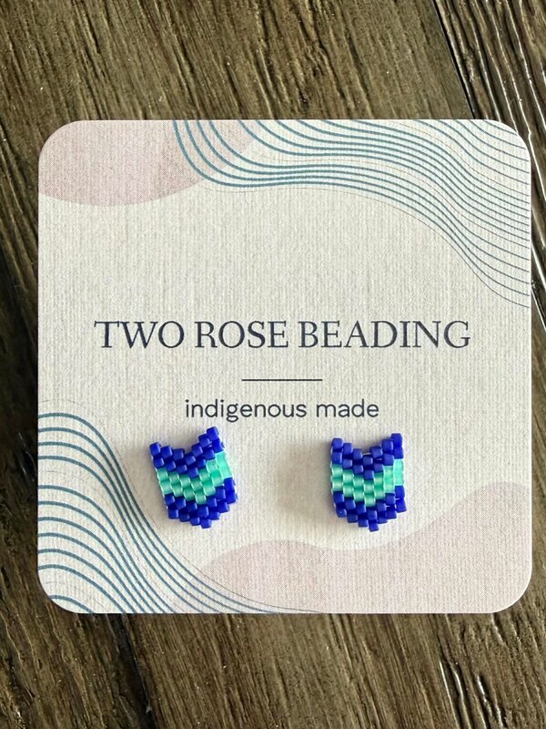 Beaded Stud Earrings by Jenn Carman