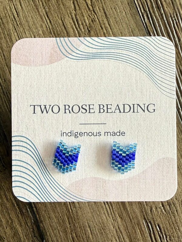 Beaded Stud Earrings by Jenn Carman