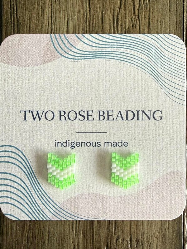 Beaded Stud Earrings by Jenn Carman
