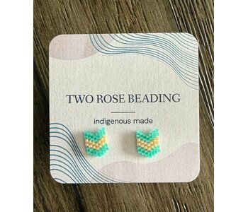 Beaded Stud Earrings by Jenn Carman