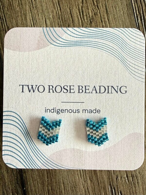 Beaded Stud Earrings by Jenn Carman