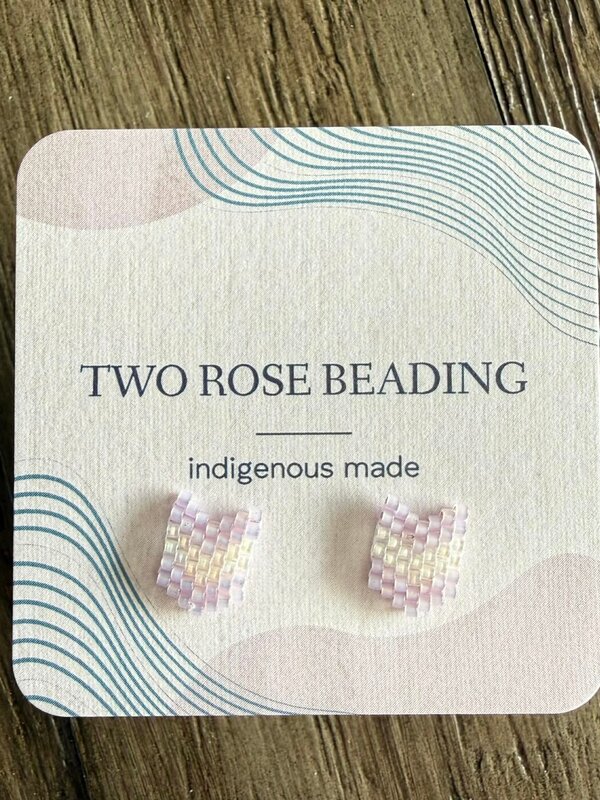 Beaded Stud Earrings by Jenn Carman
