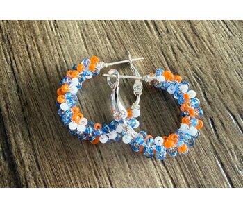Small Beaded Hoop Earrings By Jenn Carman