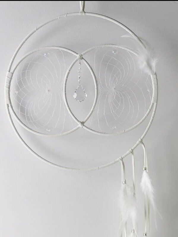 12" Double Dream Catcher- Tan