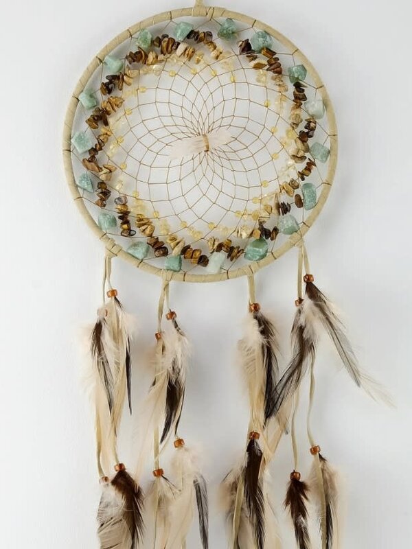 6" Tan Cluster Vision Seeker Dream Catcher