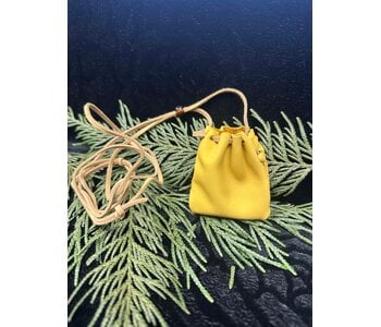 2" Deer Hide Medicine Pouch by Micael Rawcliffe ( Sabian)