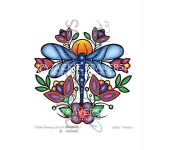 Art Cards 6" x 9" Oboodashkwaanishiinh (Dragonfly) by Jackie Traverse