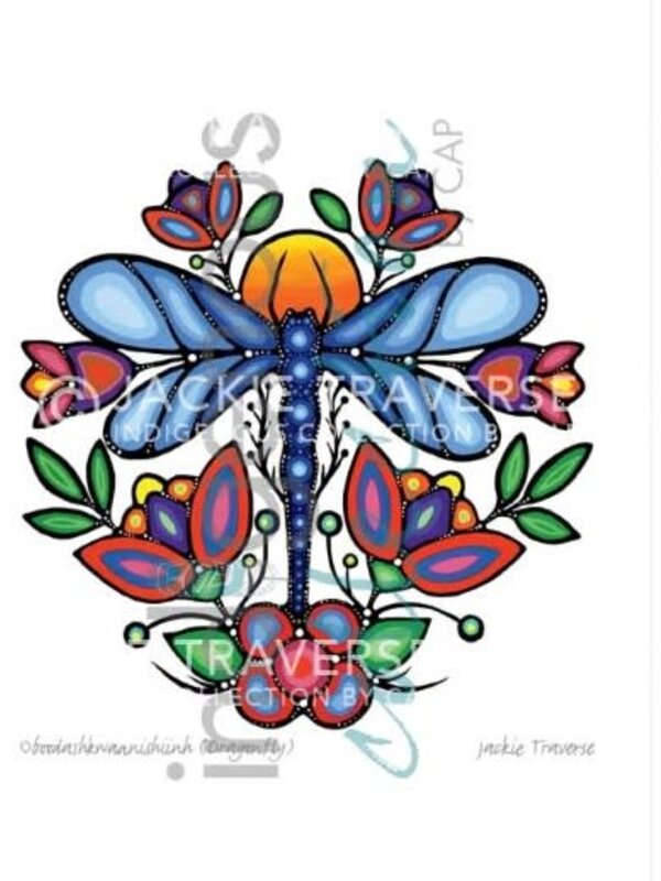 Art Cards 6" x 9" Oboodashkwaanishiinh (Dragonfly) by Jackie Traverse