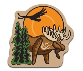 3D Magnet - Moose (Mooze) by Storm Angeconeb