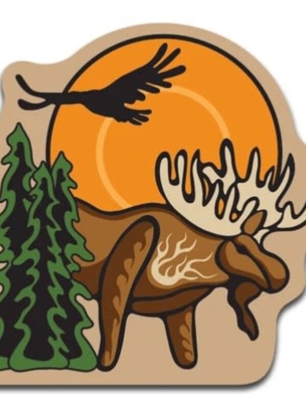 3D Magnet - Moose (Mooze) by Storm Angeconeb