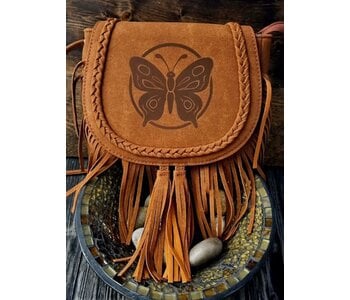 Fringe Purse with Butterfly  by Stacey Smith