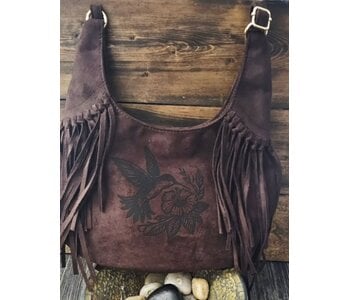 Fringe Purse with Hummingbird by Stacey Smith