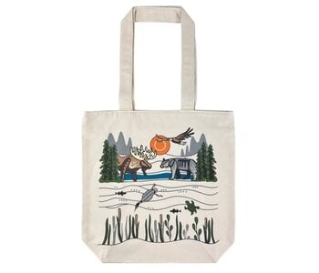 Everyday Canvas Tote - All My Relatives (Indinawemaaganidag) by Storm Angeconeb