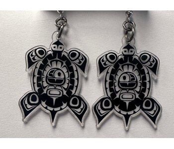 Turtle earrings by Andromeda Reece
