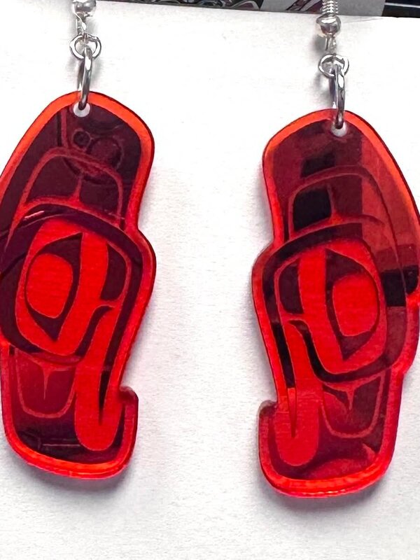 Thunderbird earrings by Gordon White