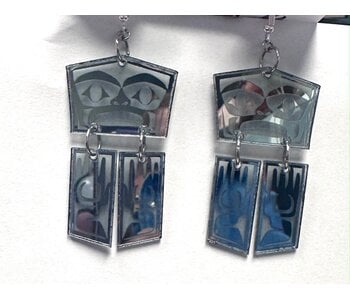 Shield earrings by Gordon White