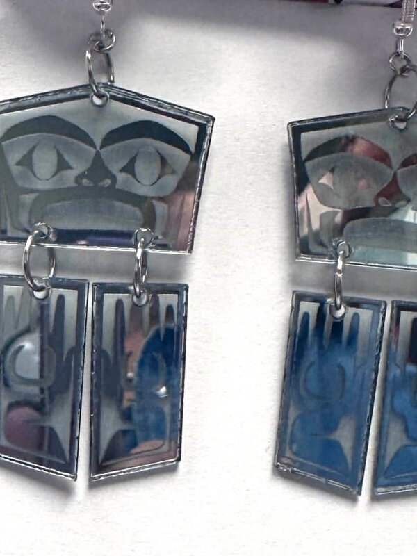 Shield earrings by Gordon White
