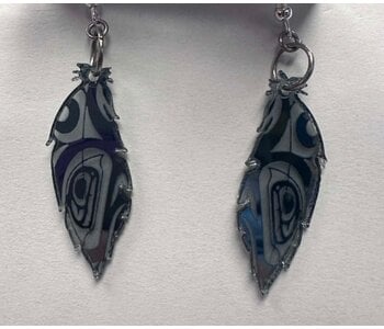 Feather earrings by Andromeda Reece