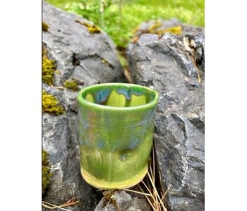 Pottery by Cynthia Robinson - 12 oz Cup Green