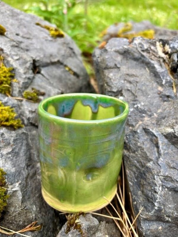 Pottery by Cynthia Robinson - 12 oz Cup Green
