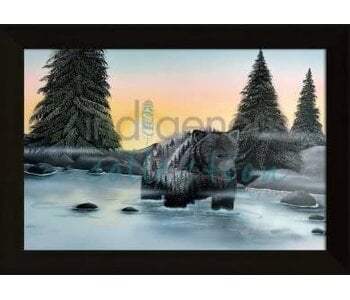 Matted & Framed art card Cotton Candy Skies by Shelley Davies