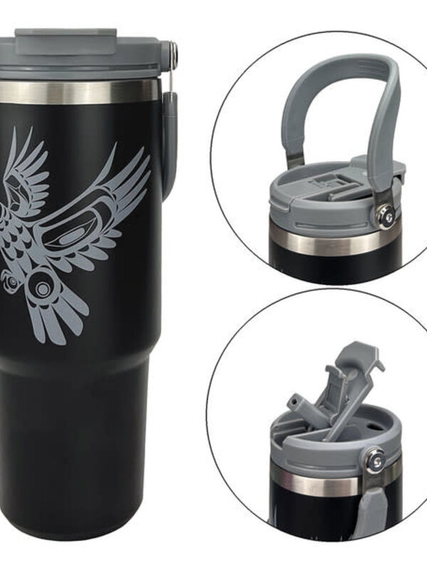 Easy-Carry Insulated Tumbler (30oz) - Eagle in Flight by Corey Bulpitt