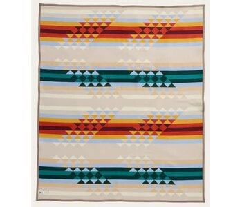 Pendleton Blanket, Unnapped - Jaquard Middle Waters 64"x 80"