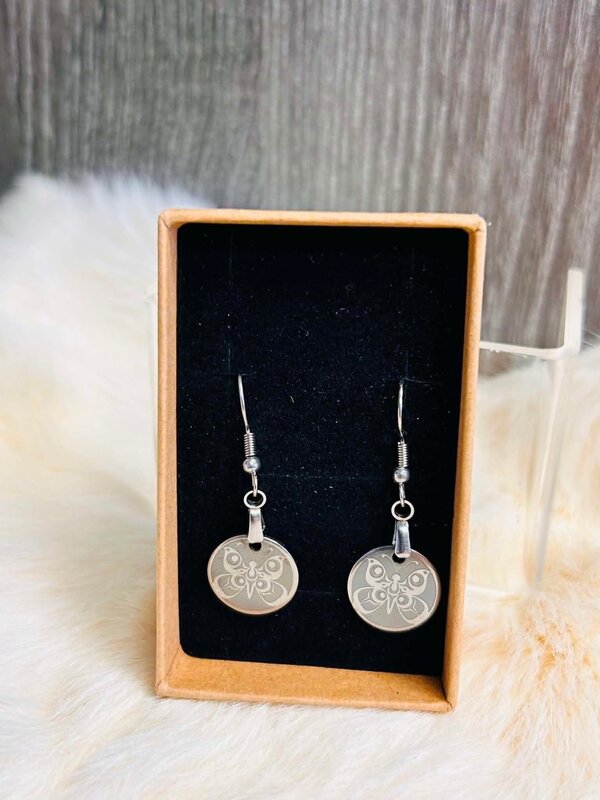 Butterfly .25" Earrings by Raven Wolden
