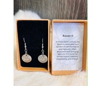 Raven II .25" Earrings by Raven Wolden