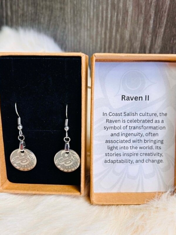 Raven II .25" Earrings by Raven Wolden