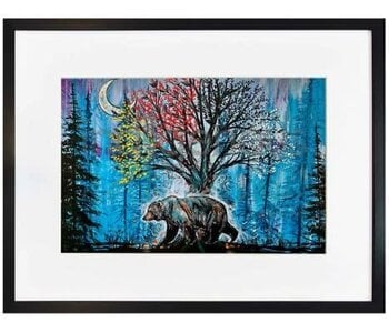 Matted & Framed Art card Medicine Bear - Carla Joseph