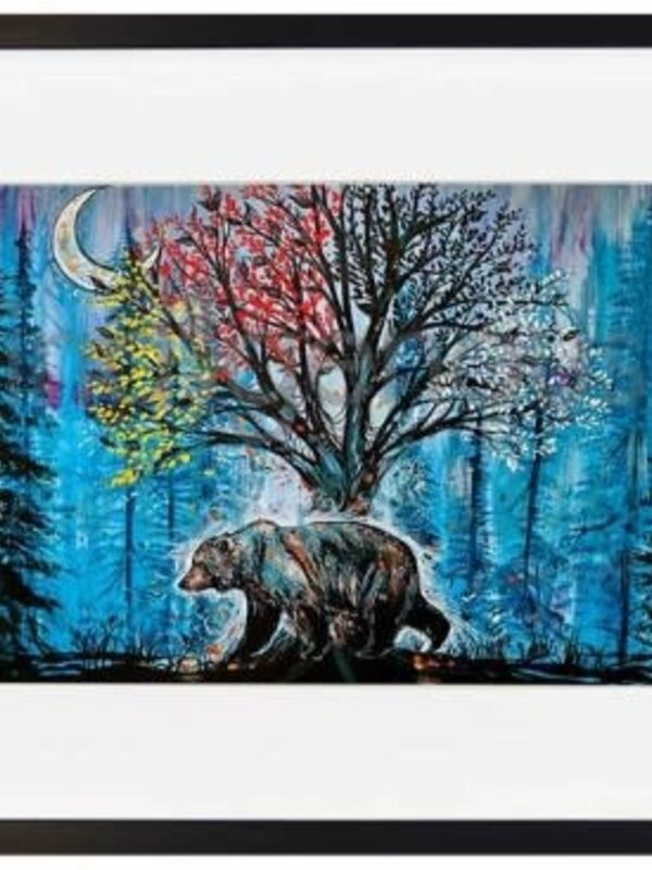 Matted & Framed Art card Medicine Bear - Carla Joseph