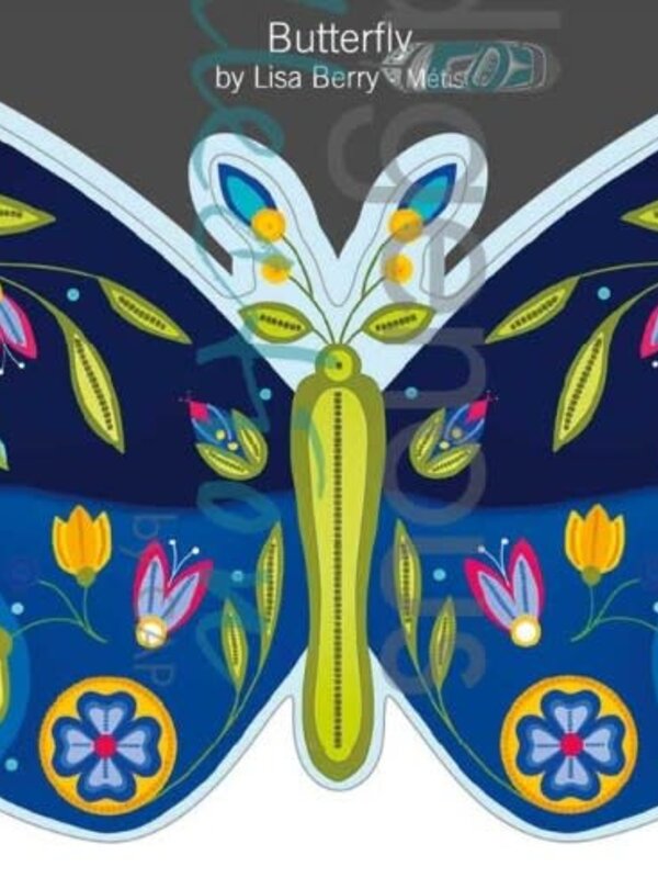 Vinyl Die-Cut Sticker Butterfly by Lisa Berry