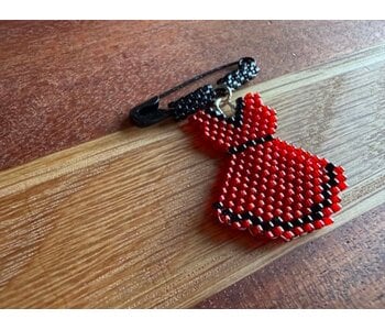 Beaded Red Dress on Pin by Jenn Carman
