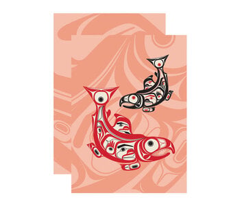 Notebook 4 "x 5.75" Salmon by Corey Bulpitt