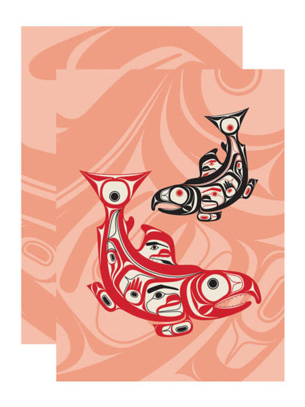 Notebook 4 "x 5.75" Salmon by Corey Bulpitt