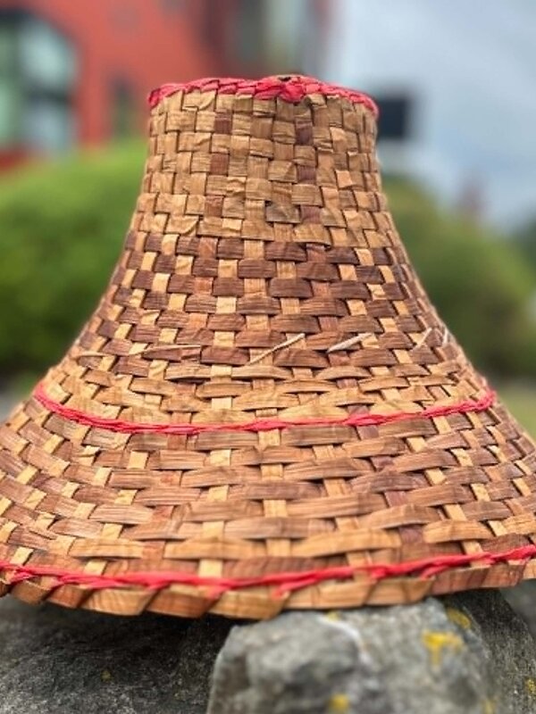 Hand Woven Traditional Cedar Hat by Lee Prevost