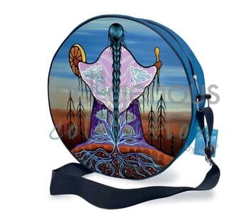 The Heartbeat of the Nation Drum Bag 17" by Jackie Traverse