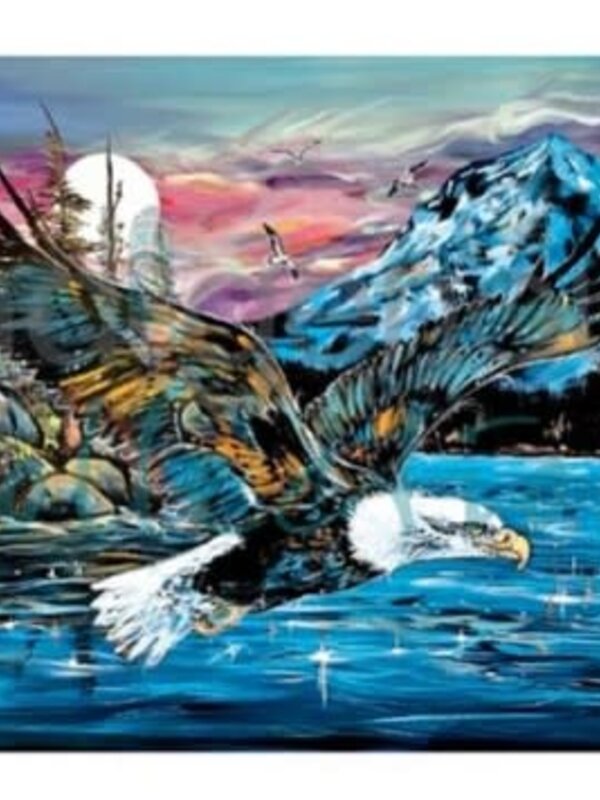 Matted & Framed art card Eagle Lake by Carla Joseph