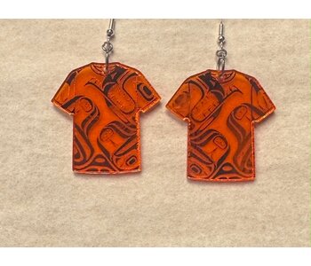 Orange Shirt Earrings - design by Josh Davidson