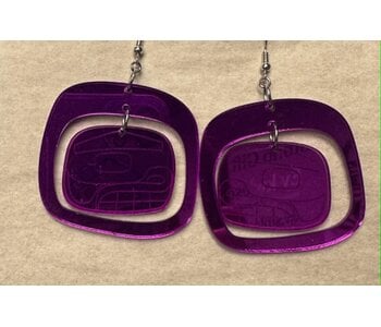Acrylic Bear Earrings by Andromeda Reece
