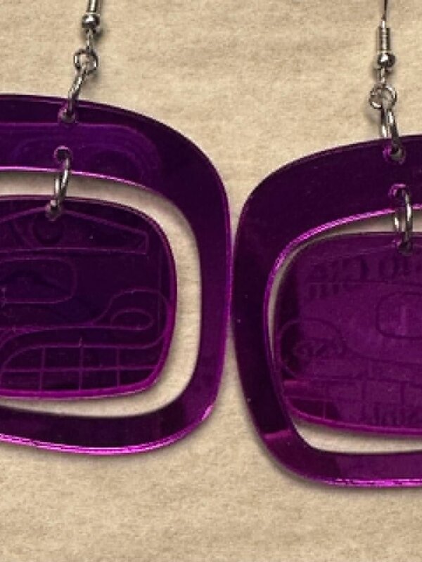 Acrylic Bear Earrings by Andromeda Reece