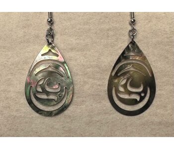 Acrylic earrings Teardrop by A Wilson