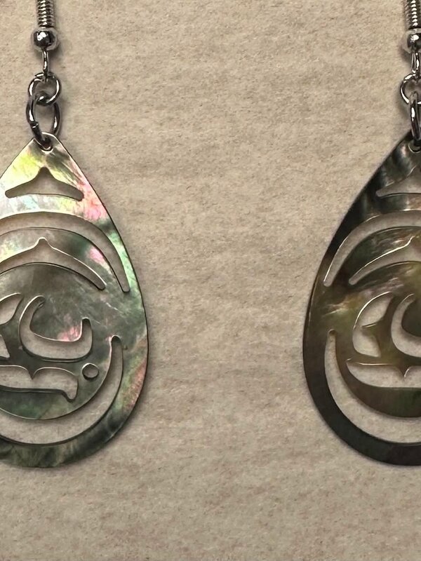 Acrylic earrings Teardrop by A Wilson