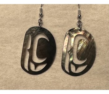 Acrylic earrings Ovoid by A Wilson