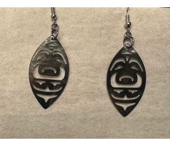 Acrylic earrings  by A Wilson