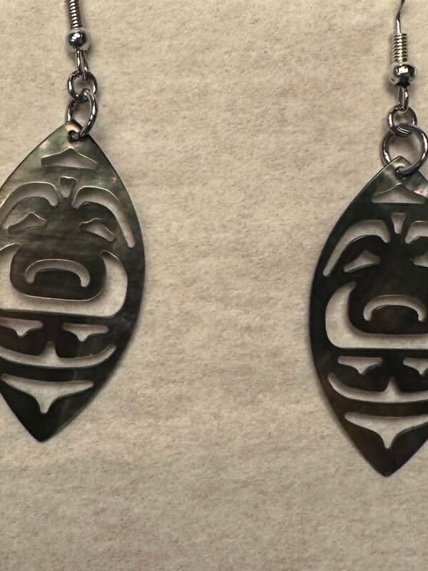 Acrylic earrings  by A Wilson