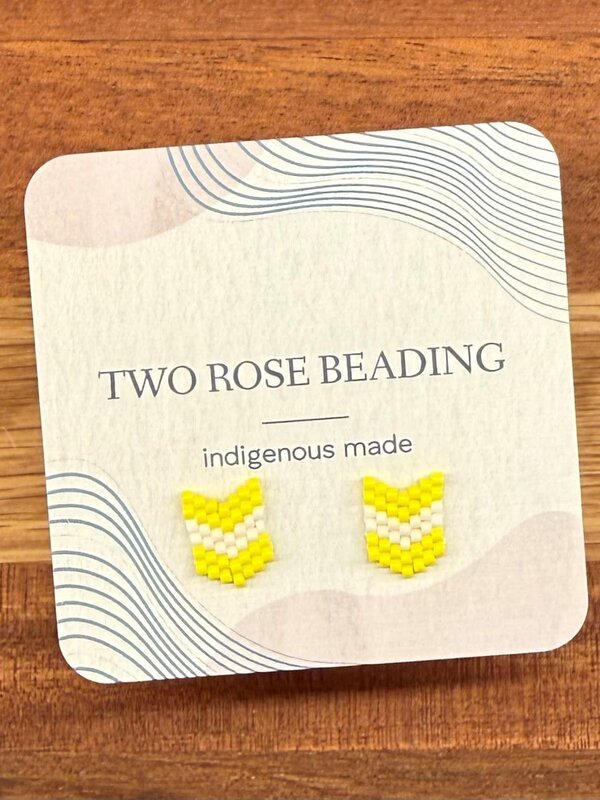 Beaded Stud Earrings by Jenn Carman